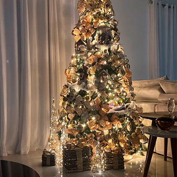 locação de árvore de Natal + lar deco 