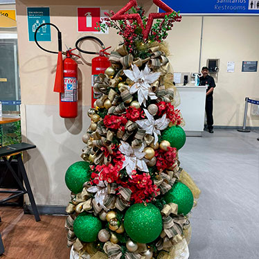 locação de árvore de Natal + lar deco